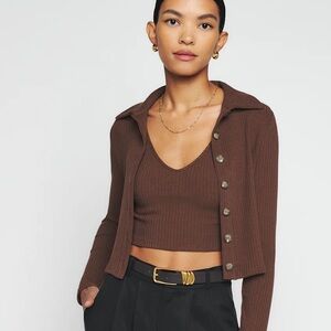 Reformation Tommie Knit Cardigan Set